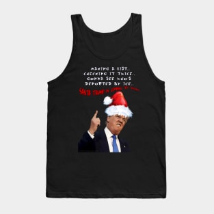 Funny Trump Christmas Making a List Tank Top